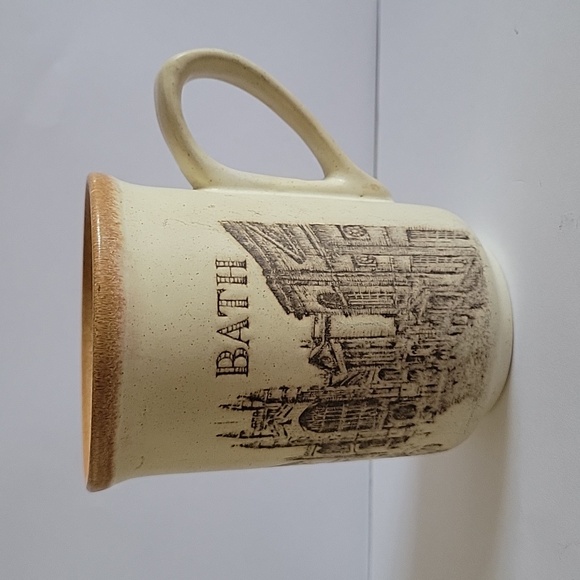 BATH ABBEY Coffee Tea Mug Fosters Pottery Made UK Historic Stoneware - Picture 1 of 12